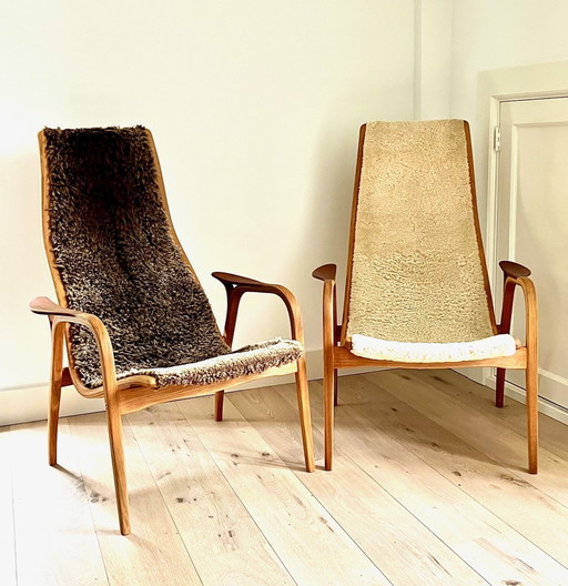 2x Vintage Lamino Stoelen Van Yngve Eckstrom