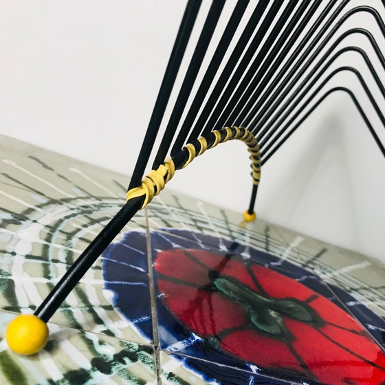 Image 1 of Opslag Vinyls Vintage - 33 RPM Houder - Gelakt Metaal - 1950