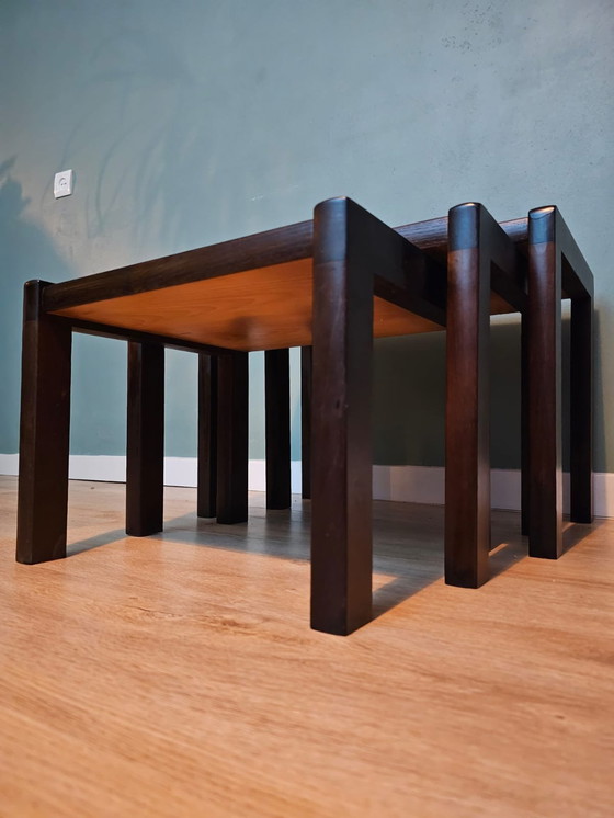 Image 1 of Mid Century Wengè Sidetables Set