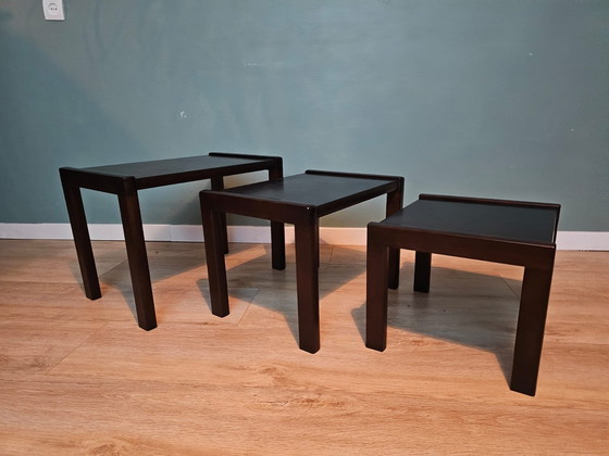 Image 1 of Mid Century Wengè Sidetables Set