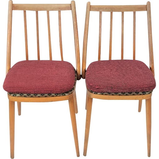Set van 4 vintage stoelen van Tatra, Tsjecho-Slowakije 1970