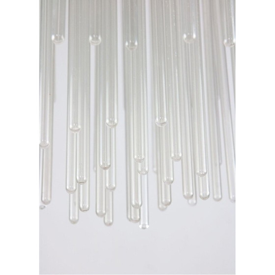 Image 1 of Vintage minimalistische handgeblazen glazen kroonluchter, 1970