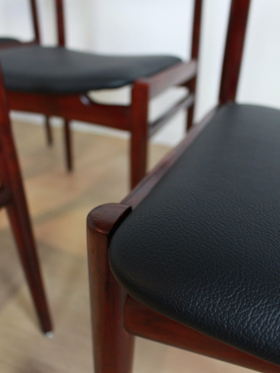 Image 1 of 5X Vintage Lubke Eetkamerstoelen