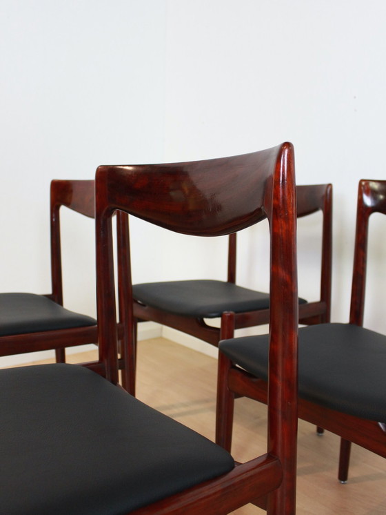 Image 1 of 5X Vintage Lubke Eetkamerstoelen