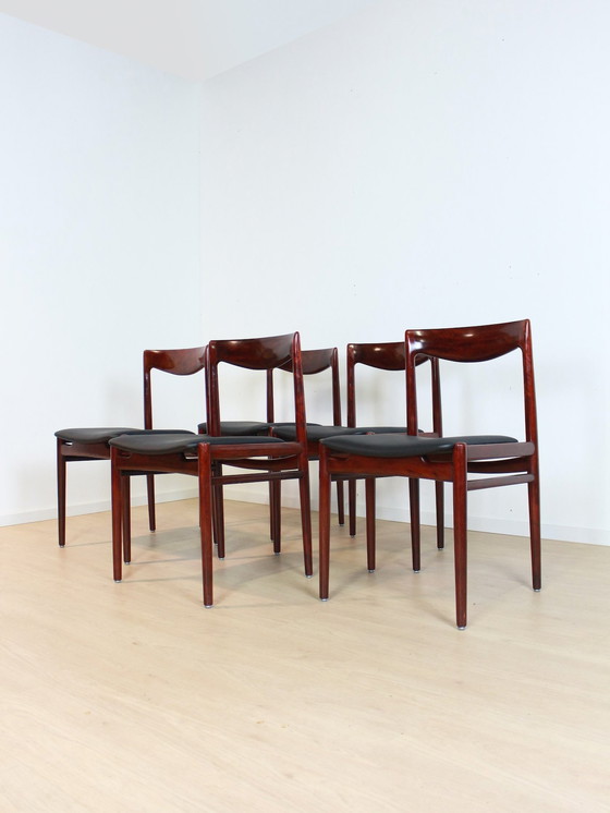 Image 1 of 5X Vintage Lubke Eetkamerstoelen