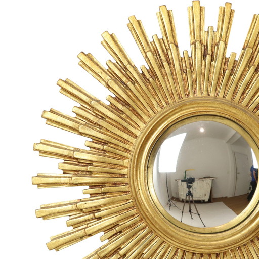 Gouden Zonnespiegel Sunburst Schade 56Cm