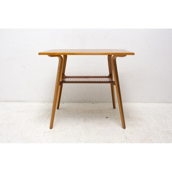 Image 1 of Mid century bijzettafel van Dřevopodnik Holešov, Tsjecho-Slowakije 1960