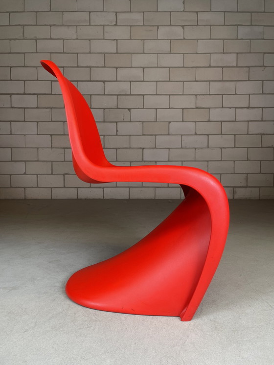 Image 1 of 4x Vitra Verner Panton S chair rood