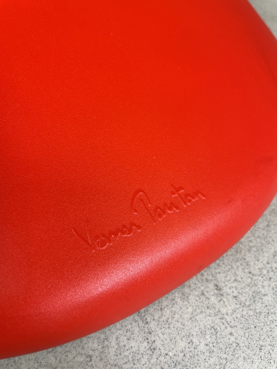 Image 1 of 4x Vitra Verner Panton S chair rood