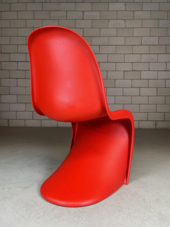 Image 1 of 4x Vitra Verner Panton S chair rood