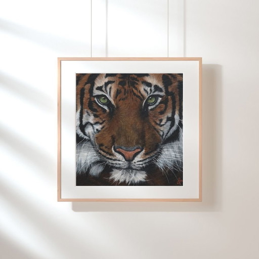 Exclusieve Giclée Print | Fine Art Tijger Schilderij – Hoogwaardige Kwaliteit