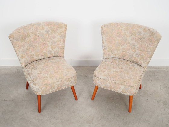 Image 1 of Set van twee beuken fauteuils, Deens ontwerp, 1970S, Productie: Denemarken