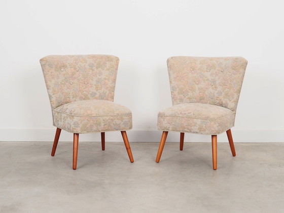 Image 1 of Set van twee beuken fauteuils, Deens ontwerp, 1970S, Productie: Denemarken