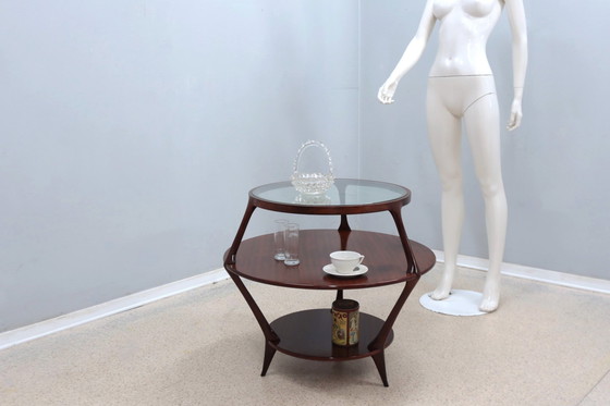 Image 1 of Bijzettafel rond 1950S