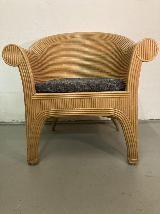 Image 1 of Rotan fauteuil, 1980S