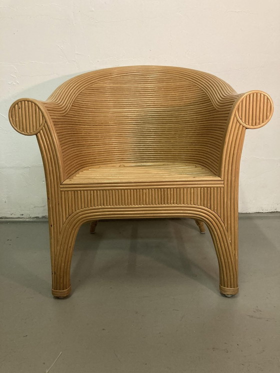 Image 1 of Rotan fauteuil, 1980S