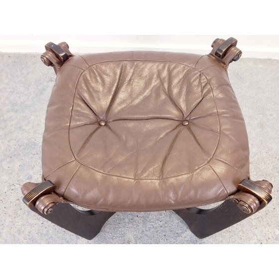 Image 1 of Vintage hocker van Odd Knutsen voor Hjellegjerde Mobel Scandinavisch