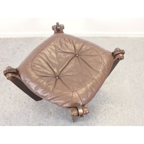 Image 1 of Vintage hocker van Odd Knutsen voor Hjellegjerde Mobel Scandinavisch