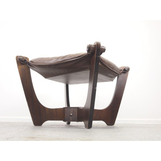 Image 1 of Vintage hocker van Odd Knutsen voor Hjellegjerde Mobel Scandinavisch