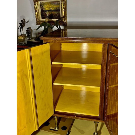 Image 1 of Vintage dressoir van kostbaar hout in ebbenhout, 1960