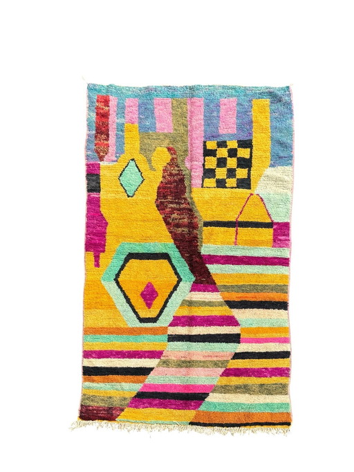 Arc-En-Ciel / Berber Marokkaanse Wol Vloerkleed 155X270 Cm