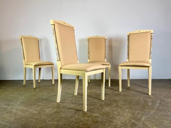 Image 1 of 8x Eetkamerstoelen Turri Italië Mid Eeuw