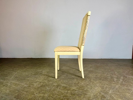 Image 1 of 8x Eetkamerstoelen Turri Italië Mid Eeuw