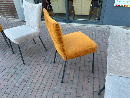 4x Label Gabon stoelen stof, set