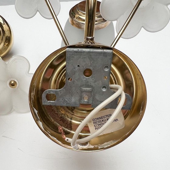 Image 1 of 2x Vintage muurlamp bloem