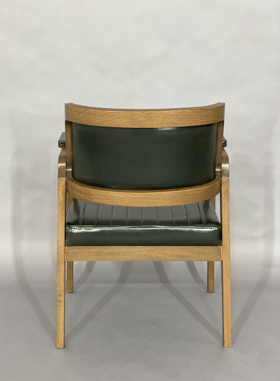 Image 1 of Zeer mooie stoel fauteuil bureaustoel eetkamerstoelen eetkamerstoel walnoot