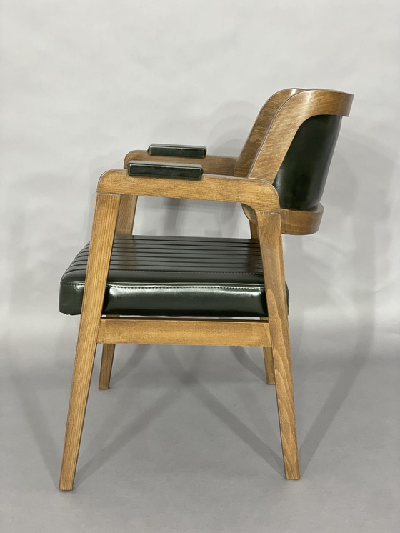 Image 1 of Zeer mooie stoel fauteuil bureaustoel eetkamerstoelen eetkamerstoel walnoot