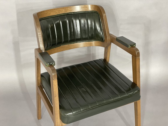 Image 1 of Zeer mooie stoel fauteuil bureaustoel eetkamerstoelen eetkamerstoel walnoot