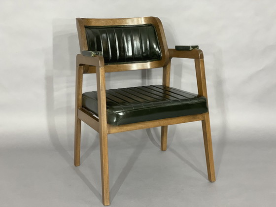 Image 1 of Zeer mooie stoel fauteuil bureaustoel eetkamerstoelen eetkamerstoel walnoot