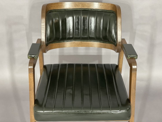 Image 1 of Zeer mooie stoel fauteuil bureaustoel eetkamerstoelen eetkamerstoel walnoot