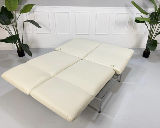 Image 1 of Brühl Roro Designer Leder Beige Sofa Bedbank