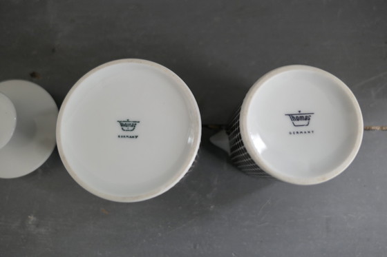 Image 1 of Vintage Thomas Medaillon Onyx Espresso set