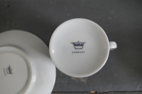 Image 1 of Vintage Thomas Medaillon Onyx Espresso set