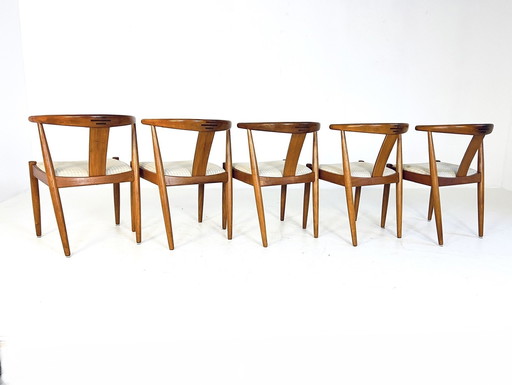 5X Vintage Eetkamerstoel Dyrlund ‘70