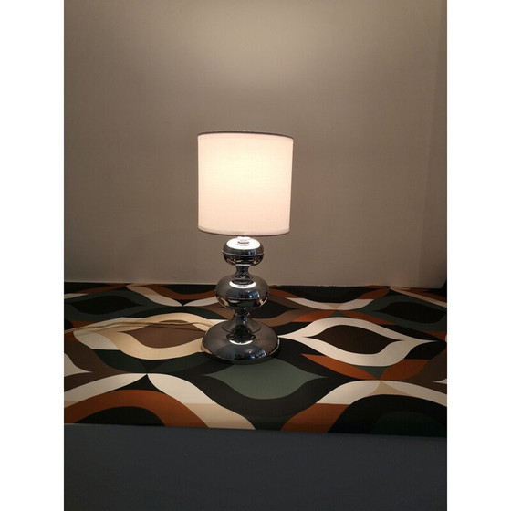 Image 1 of Vintage verchroomde stalen lamp, 1970