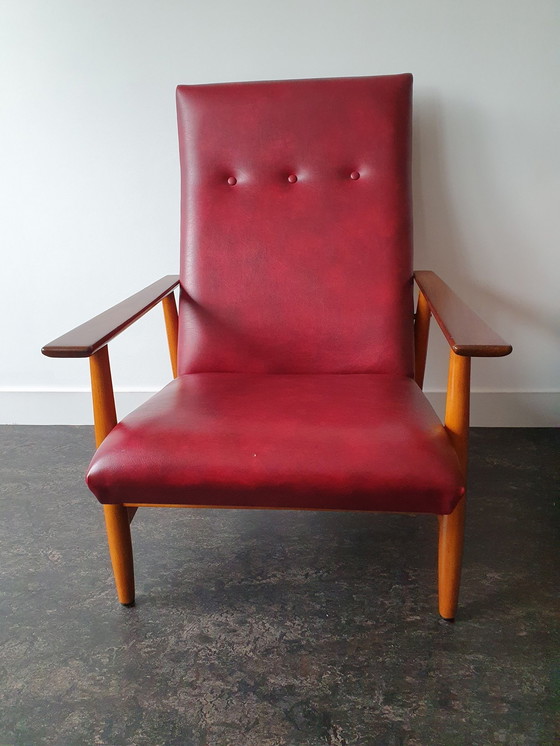 Image 1 of 2x Vintage Mid Century Fauteuils