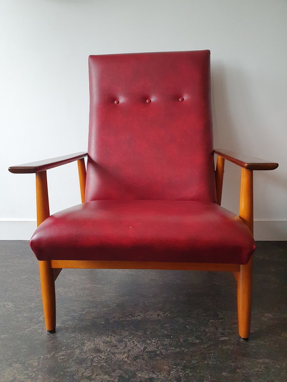 Image 1 of 2x Vintage Mid Century Fauteuils