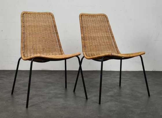 Image 1 of Vintage basket chairs , set 2 stuks 