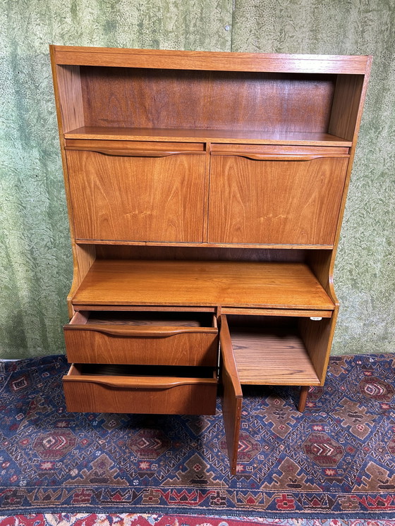 Image 1 of Mid century retro vintage teak kast bureau cocktail 1960