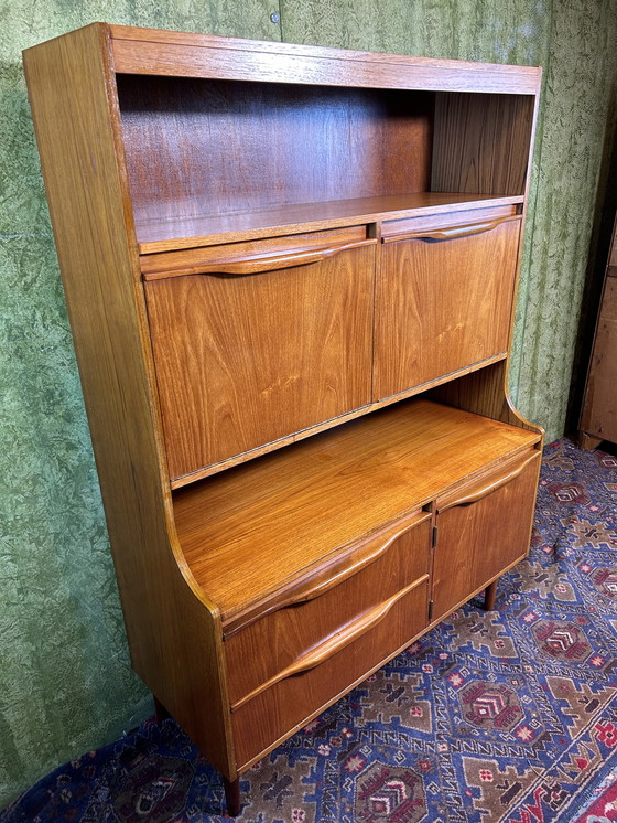 Image 1 of Mid century retro vintage teak kast bureau cocktail 1960