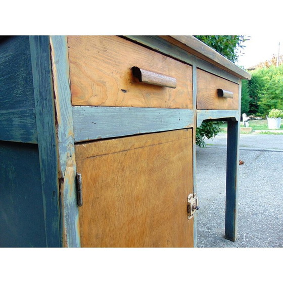 Image 1 of Vintage houten bureau, jaren 1940