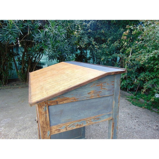 Image 1 of Vintage houten bureau, jaren 1940