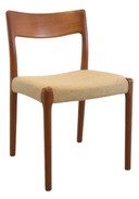 4x Deense eetkamerstoel stoelen 'Borup' vintage
