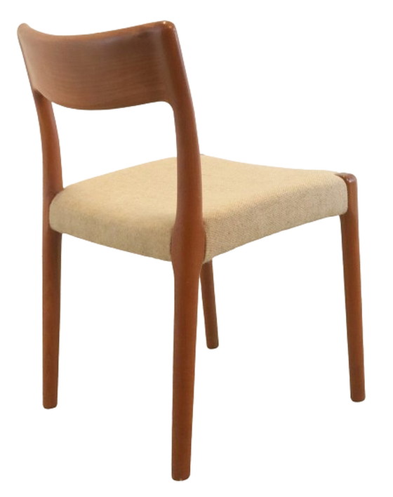 Image 1 of 4x Deense eetkamerstoel stoelen 'Borup' vintage
