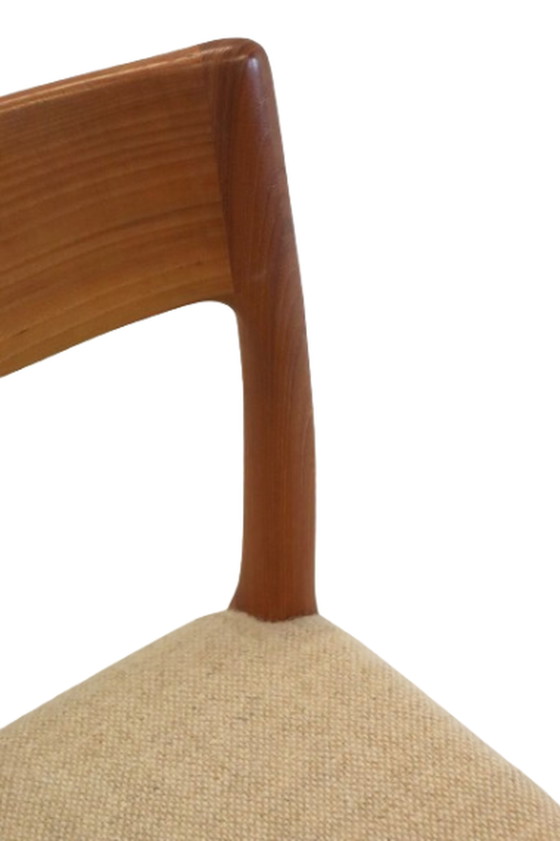 Image 1 of 4x Deense eetkamerstoel stoelen 'Borup' vintage