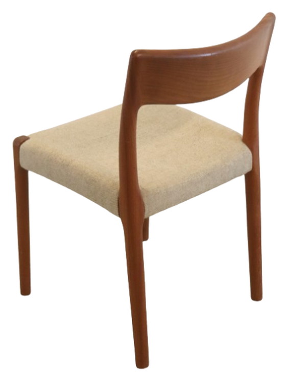 Image 1 of 4x Deense eetkamerstoel stoelen 'Borup' vintage
